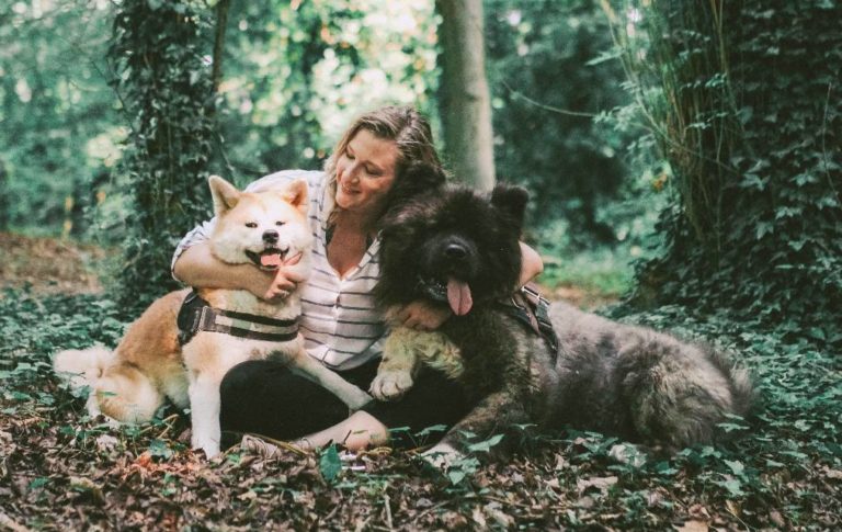 La fluffy compagnie avec de chien